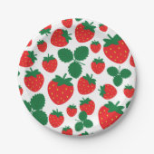 Aardbeien Papieren Bordje (Voorkant)