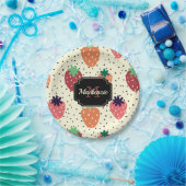 Aardbeien Papieren Bordje (Feest)