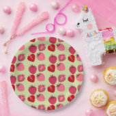 Aardbeien Papieren Bordje (Feest)