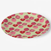 Aardbeien Papieren Bordje (Gekanteld)
