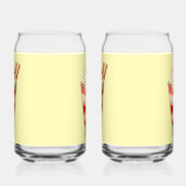 Aardbeien parfaitglas blikvorm glas (Links)