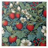 Aardbeien Patch Keramische Tegel Tegeltje (Voorkant)