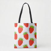 Aardbeien patroonzak. tote bag (Voorkant)