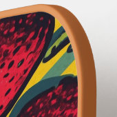 Aardbeien Pattern Fruitarian Berry aardbeien F Pickleball Paddle (Links Detail)