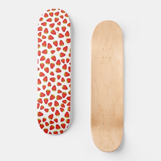Aardbeien Persoonlijk Skateboard (Voorkant)