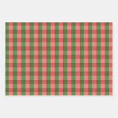 Aardbeien Picknick Cadeau Inpakpapier Roze Gingham Vel (Voorkant 3)