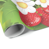 Aardbeien Plant Cadeaupapier (Rol Hoek)
