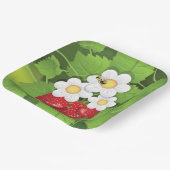 Aardbeien Plant Papieren Bordje (Gebogen)