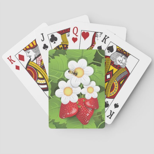 Aardbeien Plant Pokerkaarten (Achterkant)