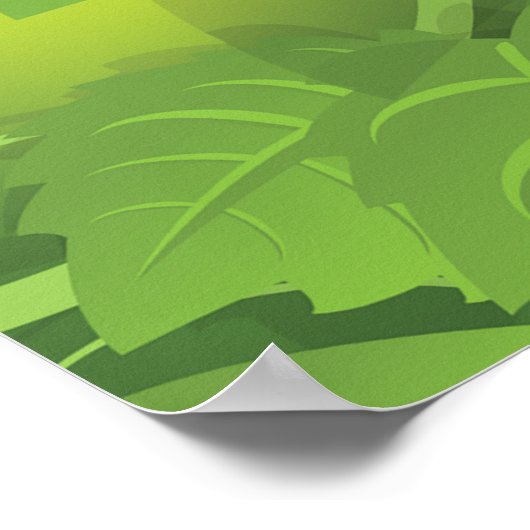 Aardbeien Plant Poster (Hoek)