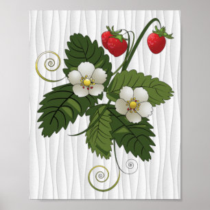 Aardbeien Plant Poster
