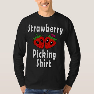Aardbeien plukken Aardbeien in liefde Grappige kos T-shirt