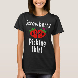 Aardbeien plukken Aardbeien in liefde Grappige kos T-shirt