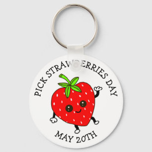 Aardbeien plukken Dag - 20 mei Sleutelhanger