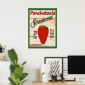 Aardbeien Ponchatoula Poster (Thuiskantoor)