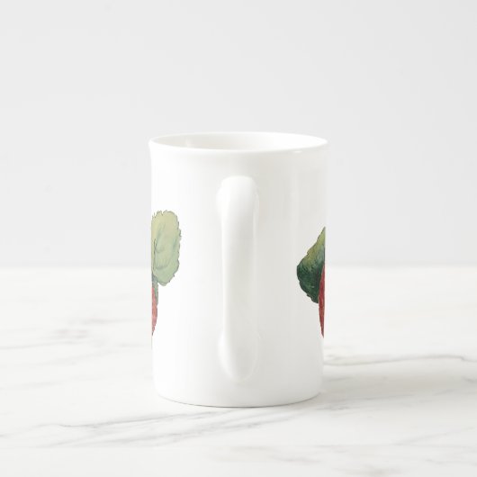  aardbeien porselein kop (Achterkant)