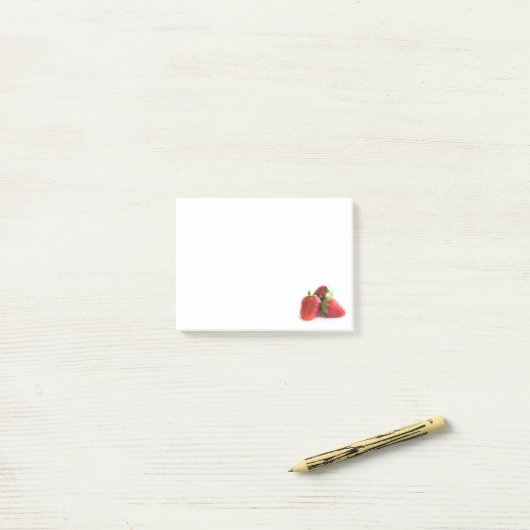 Aardbeien Post-it® Notes (Op bureau)
