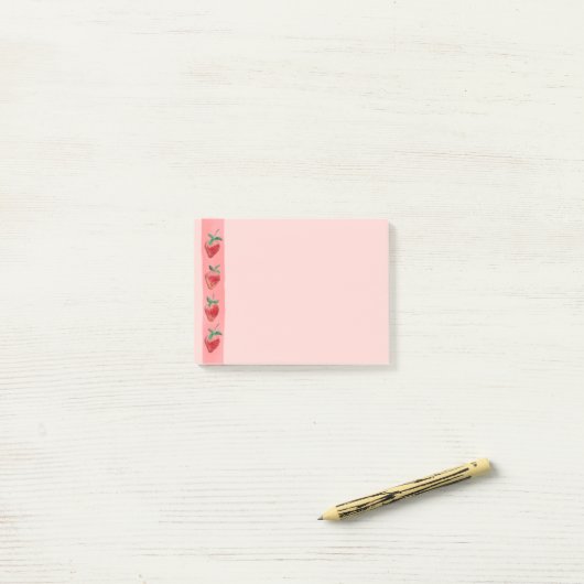 Aardbeien Post-it® Notes (Op bureau)