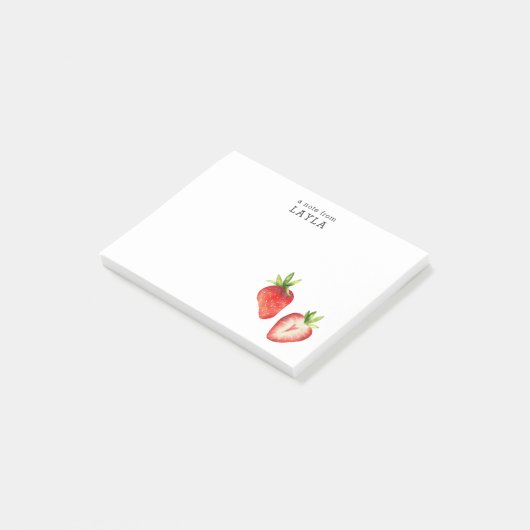 Aardbeien Post-it® Notes (Schuin)