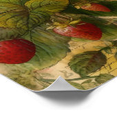 Aardbeien Poster (Hoek)