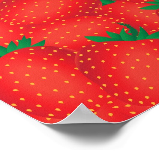 Aardbeien Poster (Hoek)