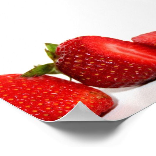 Aardbeien Poster (Hoek)