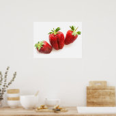Aardbeien Poster (Keuken)