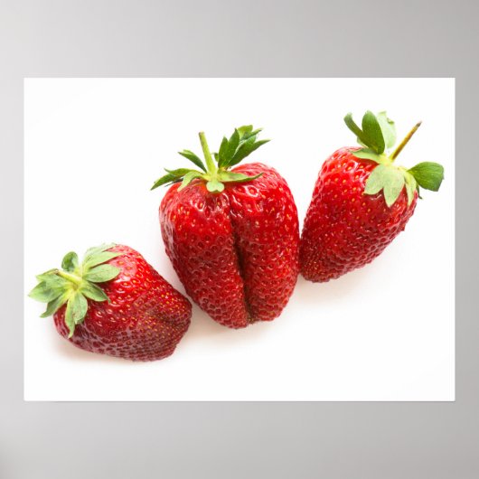 Aardbeien Poster (Voorkant)