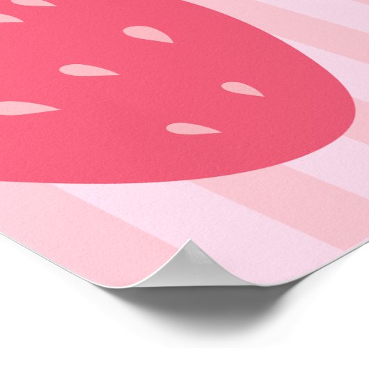 Aardbeien Poster (Hoek)