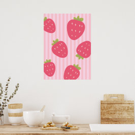 Aardbeien Poster