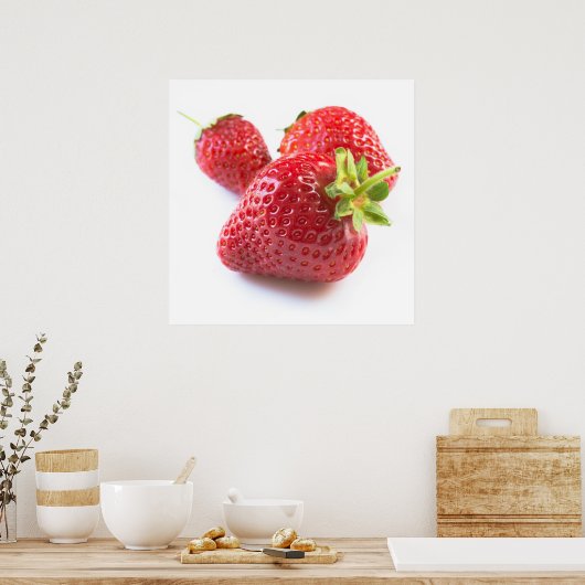 Aardbeien Poster (Keuken)