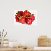 Aardbeien Poster (Keuken)