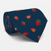 Aardbeien Prachtig Stropdas (Opgerold)