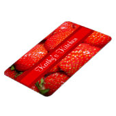 Aardbeien Premium magneet (Linkerzijde)