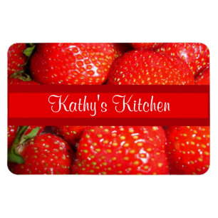 Aardbeien Premium Magnet Magneet