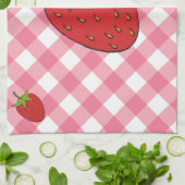 Aardbeien Pset Kitchen Towel Theedoek (Gevouwen)