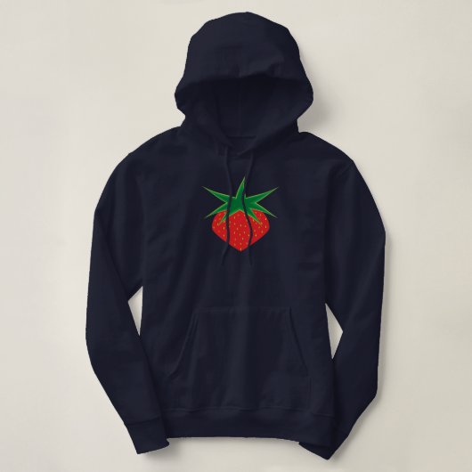 Aardbeien Pullover Hoodie (Design voorkant)