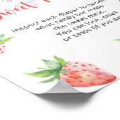 Aardbeien - raad het zoete puinspel poster (Hoek)