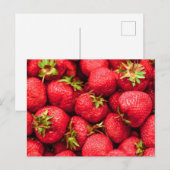 Aardbeien Red Delicious aardbei Briefkaart (Voorkant / Achterkant)