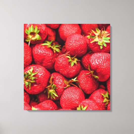 Aardbeien Red Delicious aardbei Canvas Afdruk (Voorkant)