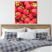 Aardbeien Red Delicious aardbei Canvas Afdruk (Insitu (Slaapkamer))