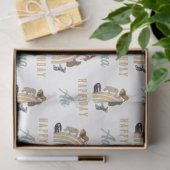 Aardbeien Regenboogdieren Oerwoud Birthday naam Tissuepapier (Geschenk)