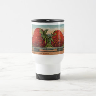 Aardbeien Reus Antieke Fruit Plezier Reisbeker