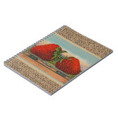 Aardbeien Reus Antieke Fruit Pret Notitieboek (Linkerzijde)