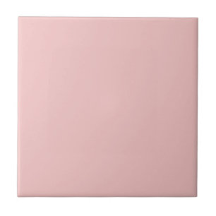 Aardbeien Roam Solid Color Print, Pastel Roze Tegeltje