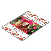 Aardbeien Rode tuin Afstuderen Notitieboek (Linkerzijde)