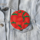Aardbeien Ronde Button 4,0 Cm (In situ)