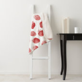 Aardbeien Rood Witte Stippen Sherpa Deken (In situ)