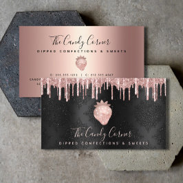 Aardbeien Roos Gold Drives Besmetting Sweets Black Visitekaartje