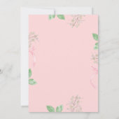 Aardbeien Roze Boog Twee Zoete 2e Verjaardag Kaart (Achterkant)